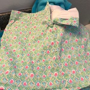 Pastel colored skort with liner and pockets